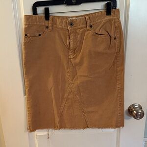 Ralph Lauren Camel Corduroy Pencil Skirt